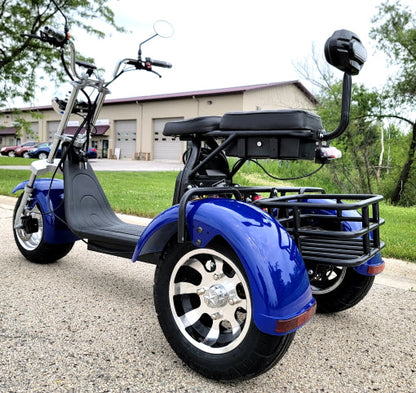 GSI - E-Mod 2000W Electric 3 Wheel Fat Tire Scooter Trike Harley Chopper Style CityCoco - EMod