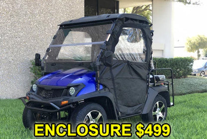 GSI - 200cc GVX -  Gas Golf Cart UTV Hybrid Linhai Big Hammer 200 GVX Side by Side UTV With Custom Rims/Tires - XY200U-B