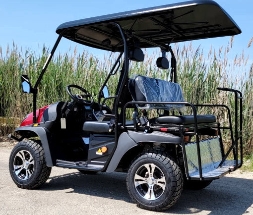 New 4 Seater Electric Golf Cart Hybrid UTV HJS 60v Electric EV5 UTV Utility Vehicle - Red