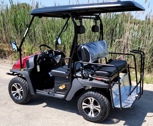 New 4 Seater Electric Golf Cart Hybrid UTV HJS 60v Electric EV5 UTV Utility Vehicle - Red