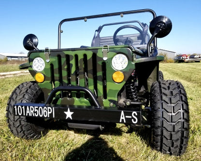 GSI - Mini Gas 125cc jeep Mini Truck ELITE Edition - Lifted With Custom Rims And Fender Flares - 6125A