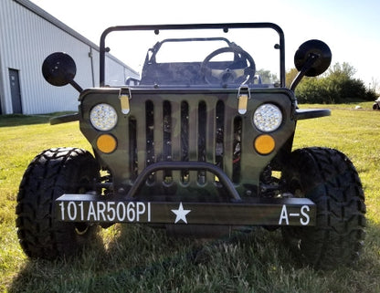 GSI - Mini Gas 125cc jeep Mini Truck ELITE Edition - Lifted With Custom Rims And Fender Flares - 6125A