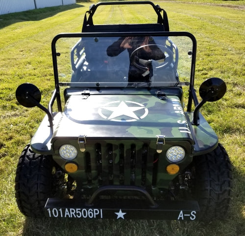 GSI - Mini Gas 125cc jeep Mini Truck ELITE Edition - Lifted With Custom Rims And Fender Flares - 6125A