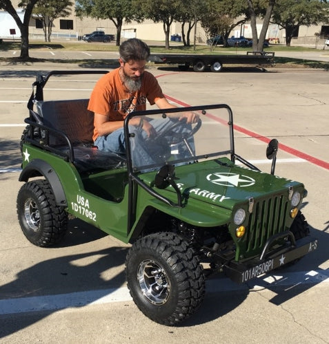 GSI - Mini Gas 125cc jeep Mini Truck ELITE Edition - Lifted With Custom Rims And Fender Flares - 6125A