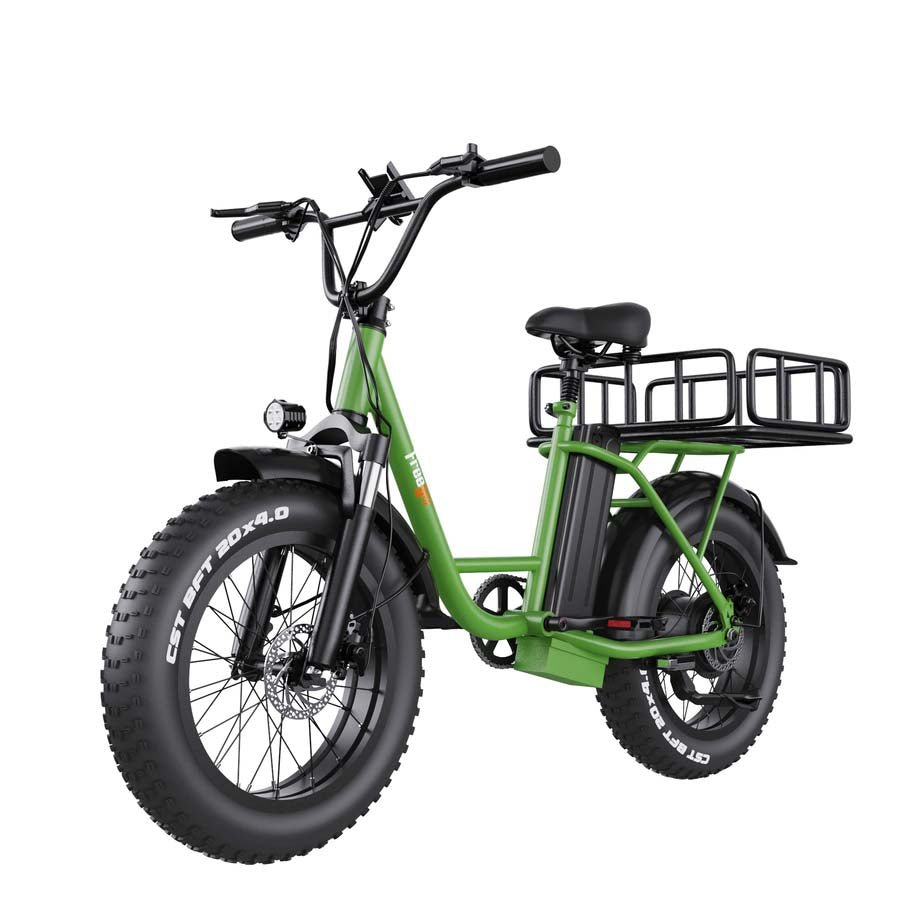 Freego | FB-20X Cargo E-Bike | 750W, 20x4 Fat Tire - 25Ah Battery With Front Cargo Rack