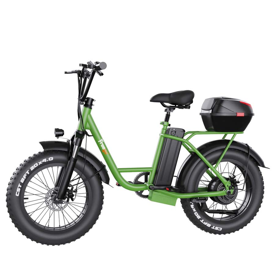 Freego | FB-20X Cargo E-Bike | 750W, 20x4 Fat Tire - 15Ah Battery With Rear Trunk