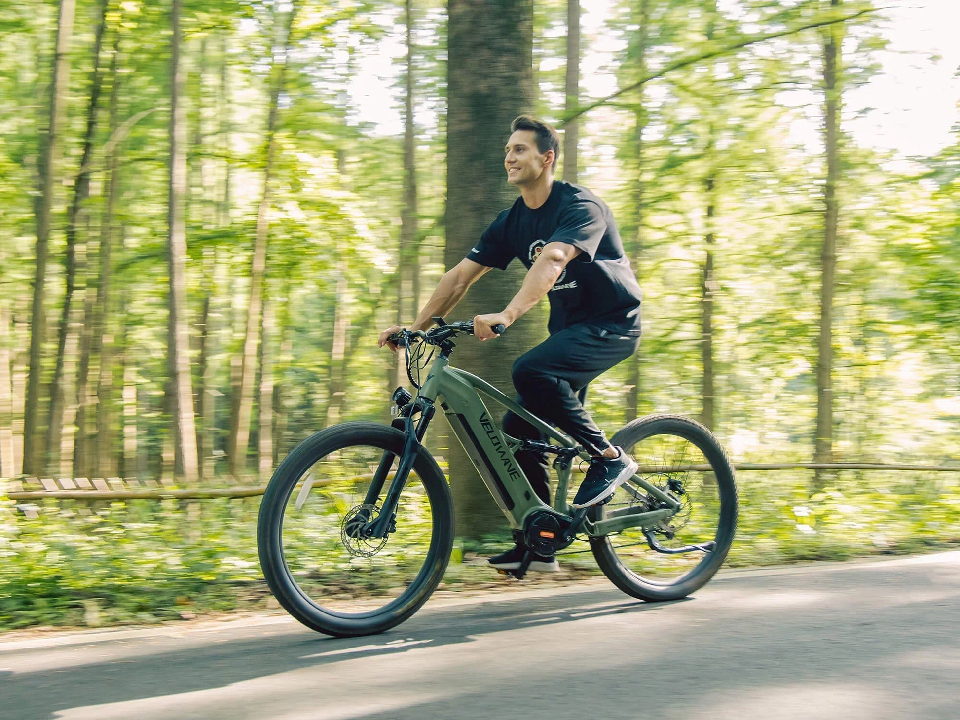 Velowave Forest XM MTB Dual‑Suspension Electric Mountain Bike - 48V 20Ah 1000W, 37MPH, Range 75 Miles, Torque Sensor, Hydraulic Brakes - 100% Financing Available!