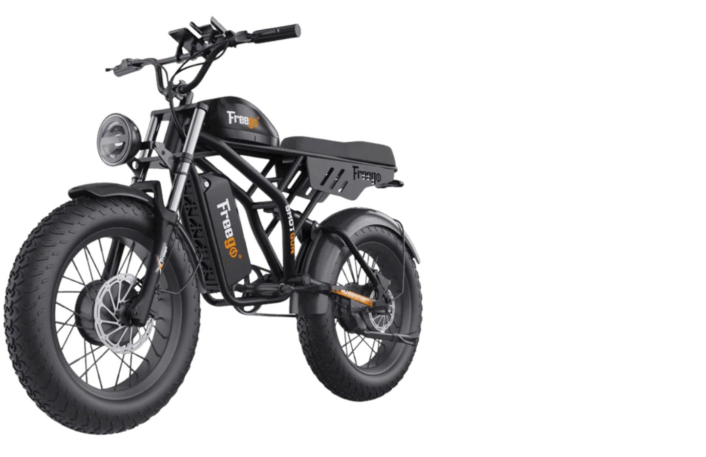 Freego Flash F3 Pro Max Dual Motor and Battery Fat Tire Electric Bike, 48V, 40Ah, 750Wx2, Full Suspension - 100% Financing Available