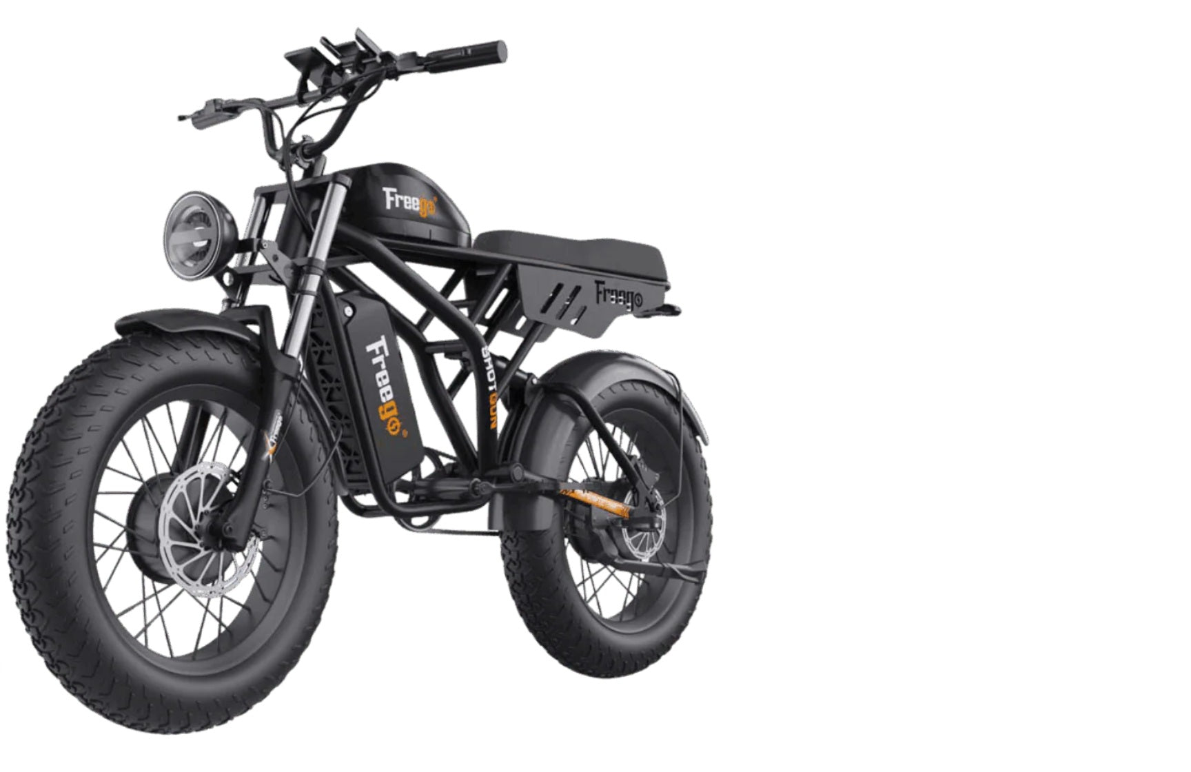 Freego Flash F3 Pro Max Dual Motor and Battery Fat Tire Electric Bike, 48V, 40Ah, 750Wx2, Full Suspension - 100% Financing Available