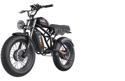 Freego Flash F3 Pro Max Dual Motor and Battery Fat Tire Electric Bike, 48V, 40Ah, 750Wx2, Full Suspension - 100% Financing Available