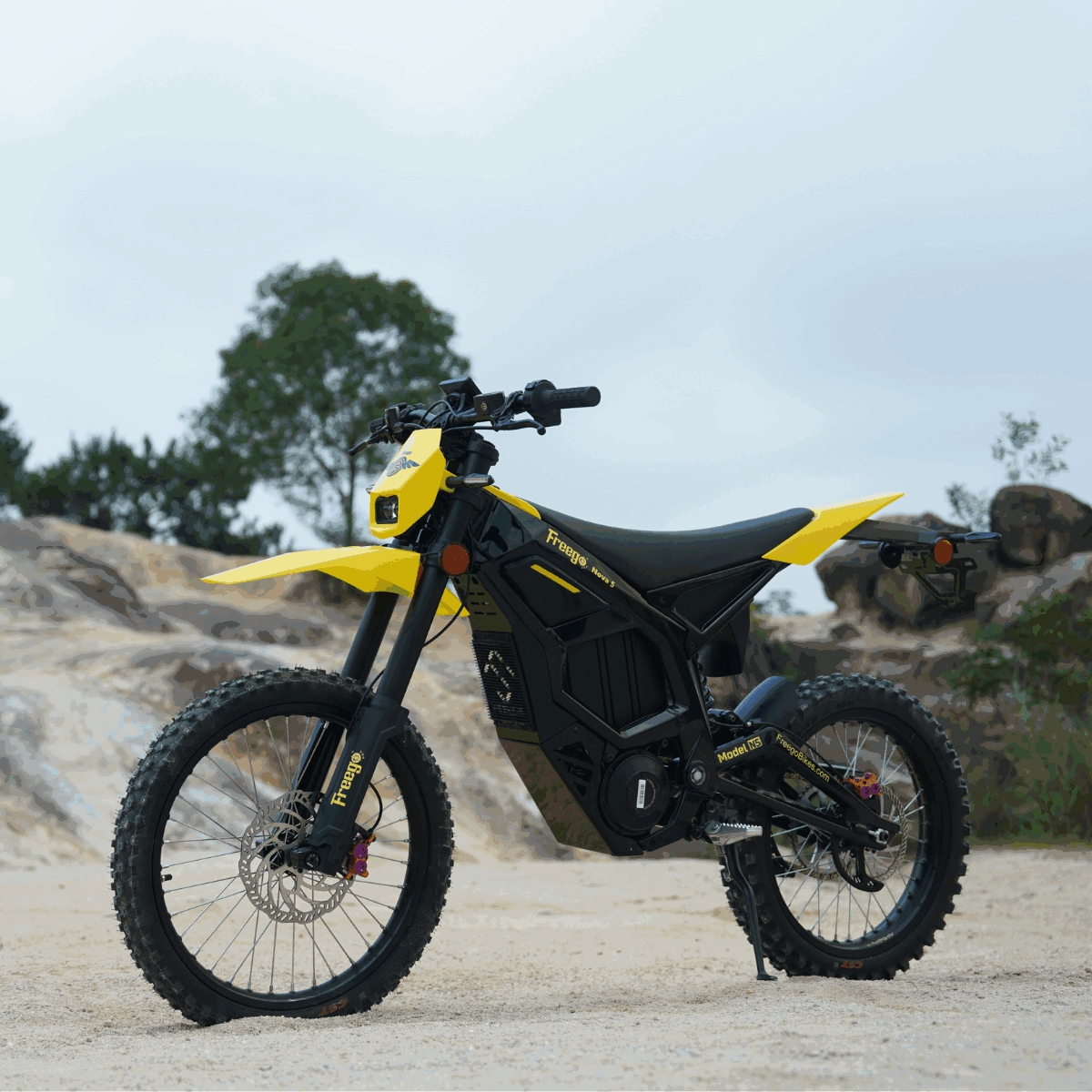 Freego | Nova 5 Mid-Drive Electric Dirt Bike | 8000W Peak - Nova 5 Pro Yellow