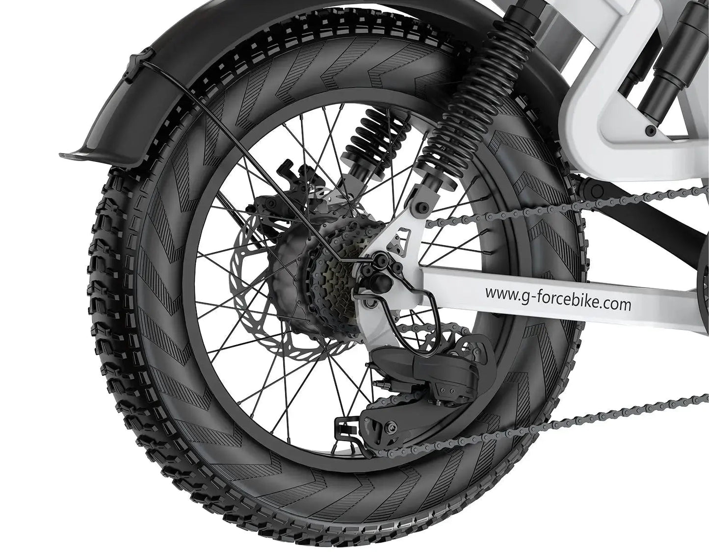 G-FORCE RS ST 750W Full Suspension Fat Tire 48V 750W 60-100 Mile Range Electric Bike with Dual Hydraulic Brakes - 100% Financing Available!