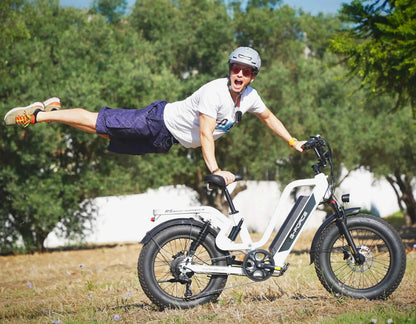 G-FORCE RS ST 750W Full Suspension Fat Tire 48V 750W 60-100 Mile Range Electric Bike with Dual Hydraulic Brakes - 100% Financing Available!