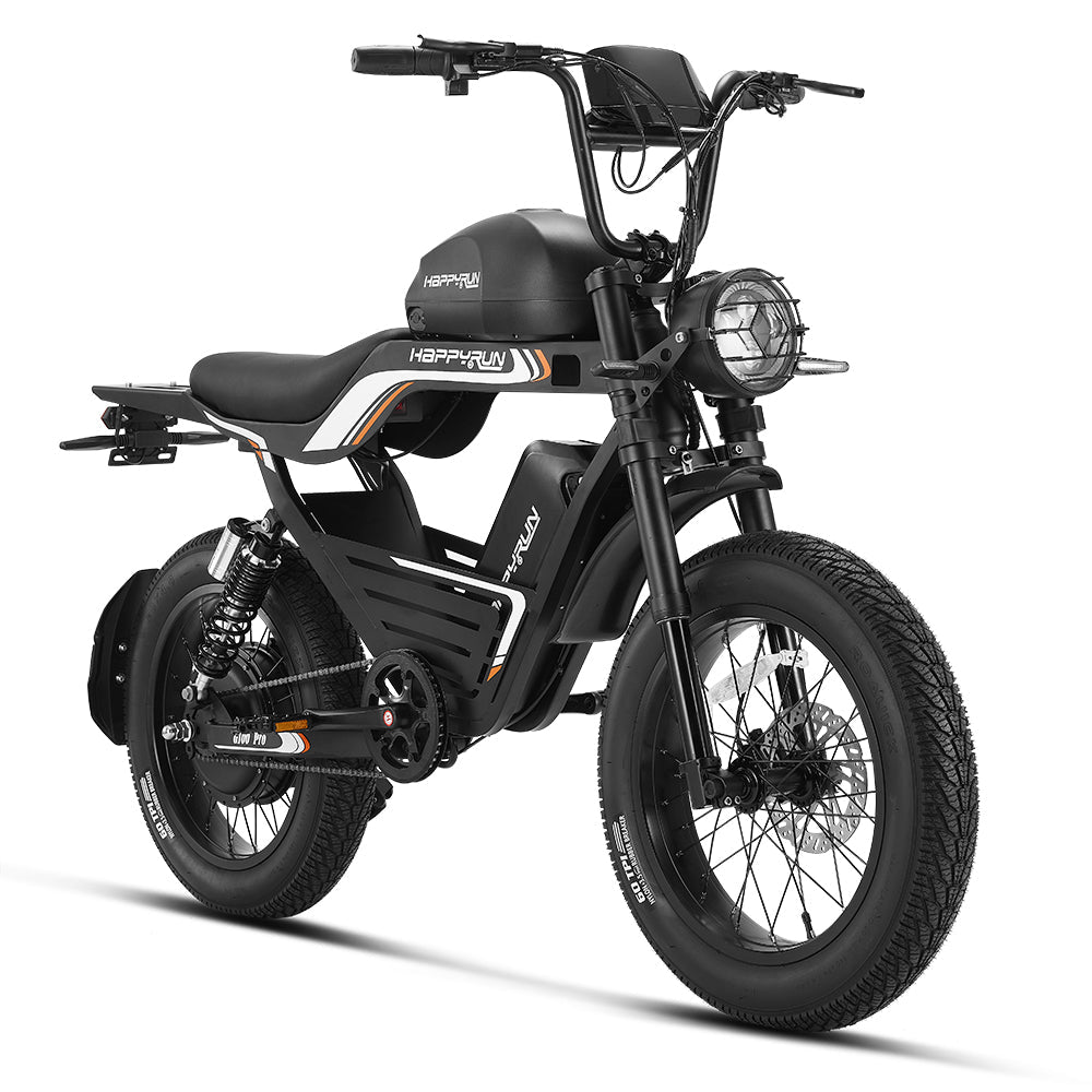 HappyRun | G100 Pro Electric Bike 6000W Dual Battery, 72V Power