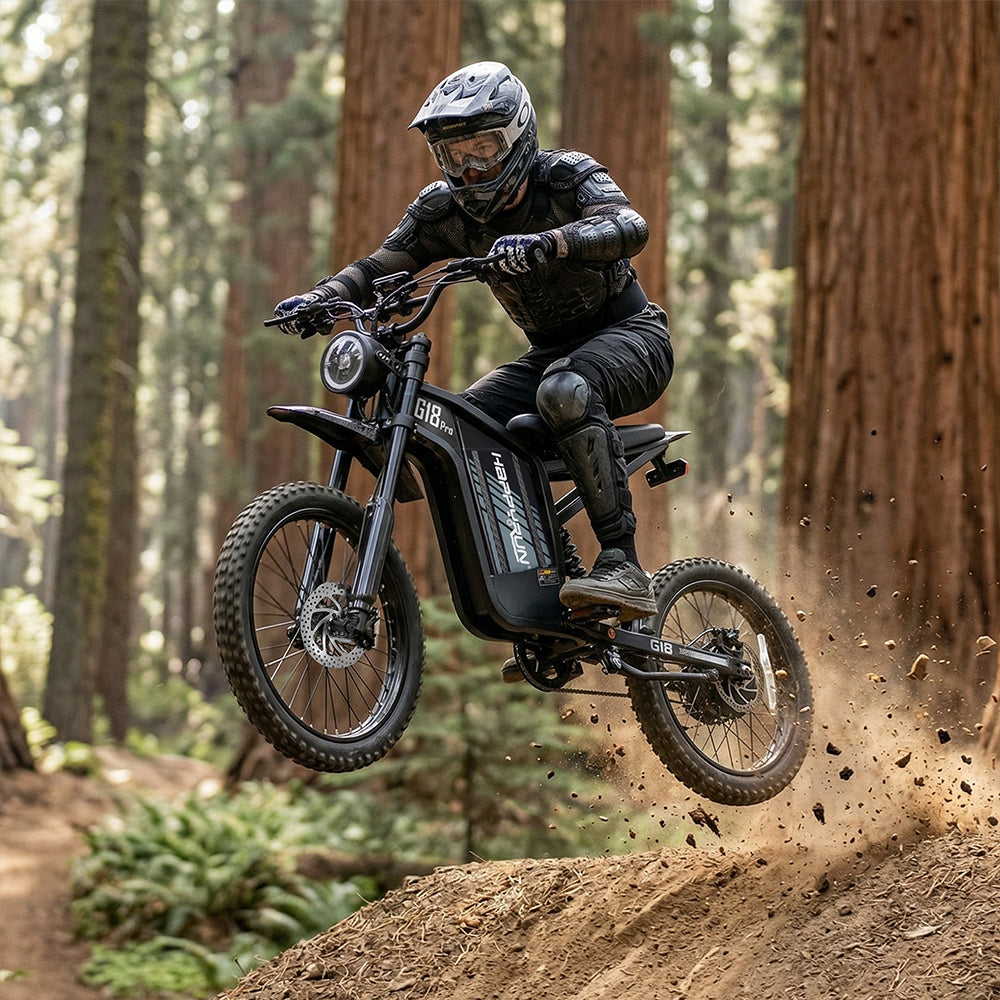 HappyRun | 4500W Electric Dirt Bike G18 Pro | G18Pro-black