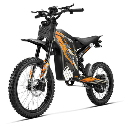 HappyRun | G300 Pro Electric Dirt Bike 6500W Peak Motor, 50 MPH Top Speed