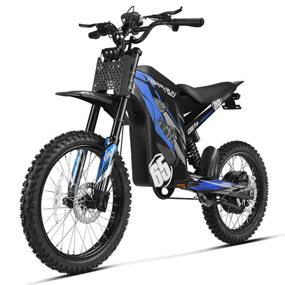 HappyRun | G300 Pro Electric Dirt Bike 6500W Peak Motor, 50 MPH Top Speed
