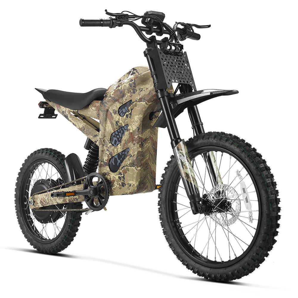 HappyRun | G300 Pro Electric Dirt Bike 6500W Peak Motor, 50 MPH Top Speed