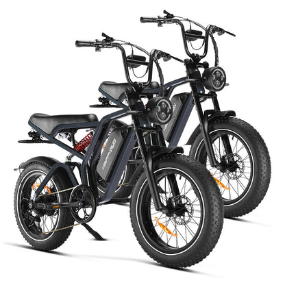 HappyRun | G60 Pro Moped-Style Electric Bike 1000W Fat Tire Off-Road