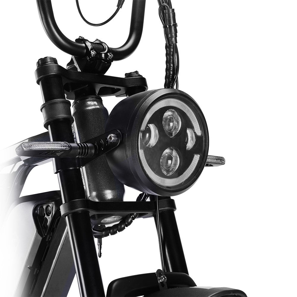 HappyRun | G60 Pro Moped-Style Electric Bike 1000W Fat Tire Off-Road