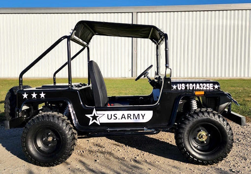 GSI - Adult Mini Jeep Inferno 200cc with Spare Tire Truck Gas Golf Cart Mini jeep Vehicle - GR-9