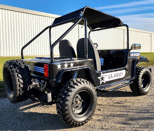 GSI - Adult Mini Jeep Inferno 200cc with Spare Tire Truck Gas Golf Cart Mini jeep Vehicle - GR-9