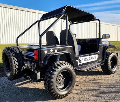 GSI - Adult Mini Jeep Inferno 200cc with Spare Tire Truck Gas Golf Cart Mini jeep Vehicle - GR-9