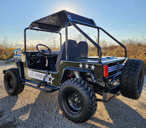 GSI - Adult Mini Jeep Inferno 200cc with Spare Tire Truck Gas Golf Cart Mini jeep Vehicle - GR-9