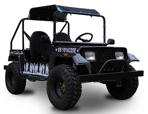 GSI - Adult Mini Jeep Inferno 200cc with Spare Tire Truck Gas Golf Cart Mini jeep Vehicle - GR-9