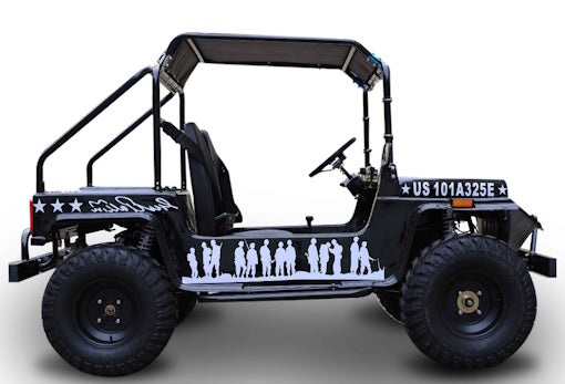 GSI - Adult Mini Jeep Inferno 200cc with Spare Tire Truck Gas Golf Cart Mini jeep Vehicle - GR-9