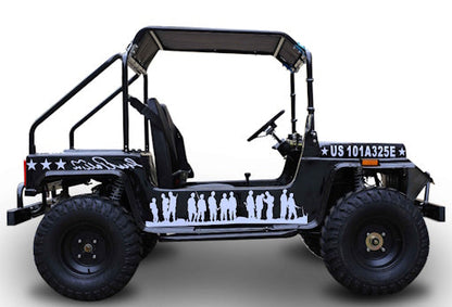 GSI - Adult Mini Jeep Inferno 200cc with Spare Tire Truck Gas Golf Cart Mini jeep Vehicle - GR-9