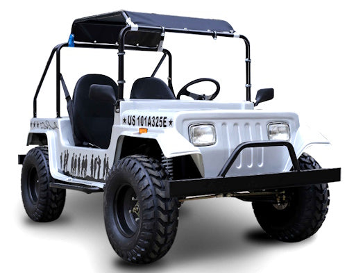 GSI - Adult Mini Jeep Inferno 200cc with Spare Tire Truck Gas Golf Cart Mini jeep Vehicle - GR-9