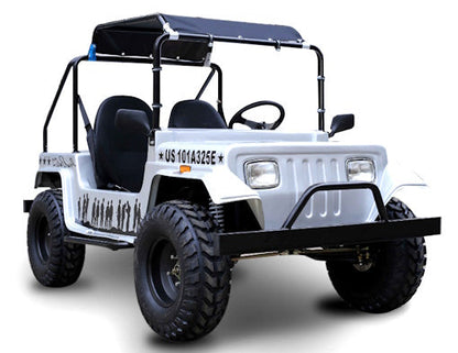 GSI - Adult Mini Jeep Inferno 200cc with Spare Tire Truck Gas Golf Cart Mini jeep Vehicle - GR-9