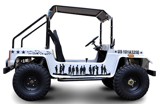 GSI - Adult Mini Jeep Inferno 200cc with Spare Tire Truck Gas Golf Cart Mini jeep Vehicle - GR-9