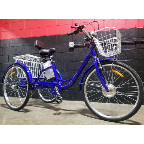 GSI - 26" Electric Powered Adult Tricycle Motorized 3 Wheel Mobility Trike Scooter Bicycle - Critter SLC