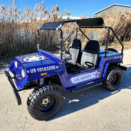 GSI - Adult Mini Jeep Inferno 200cc with Spare Tire Truck Gas Golf Cart Mini jeep Vehicle - GR-9