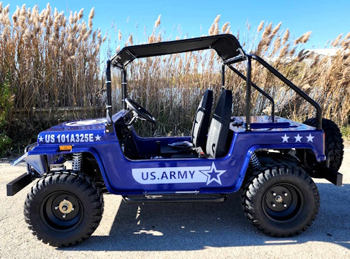 GSI - Adult Mini Jeep Inferno 200cc with Spare Tire Truck Gas Golf Cart Mini jeep Vehicle - GR-9
