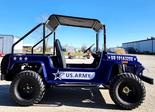 GSI - Adult Mini Jeep Inferno 200cc with Spare Tire Truck Gas Golf Cart Mini jeep Vehicle - GR-9