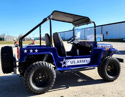 GSI - Adult Mini Jeep Inferno 200cc with Spare Tire Truck Gas Golf Cart Mini jeep Vehicle - GR-9