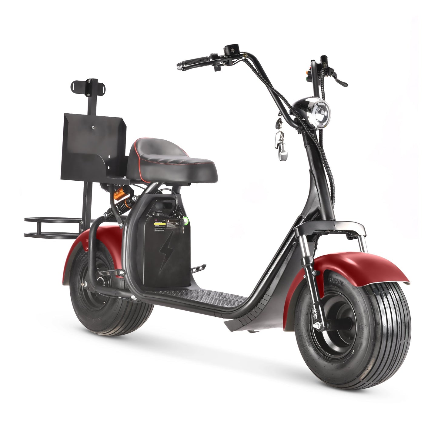 SoverSky X7 Electric Golf Course Scooter 2000W Fat Tire Black - Private Course Use Only