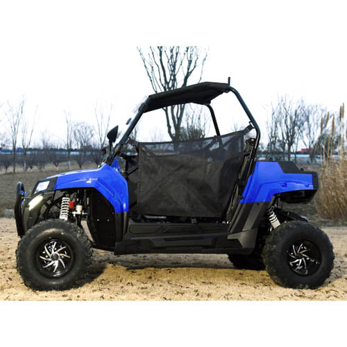 200cc Highlander UTV Fuel Injected Utility Vehicle Gas Golf Cart Alternate Fully Loaded - YK200U - BLUE
