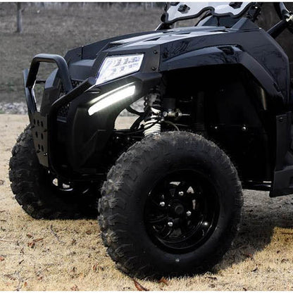 200cc Highlander UTV Fuel Injected Utility Vehicle Gas Golf Cart Alternate Fully Loaded - YK200U - BLUE