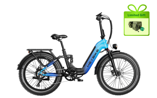 Heybike Horizon Full Suspension Folding E-Bike | 1400W Peak