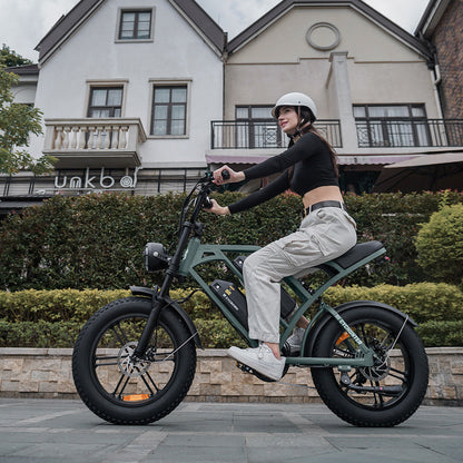 Cycrown CycHunter/CycHunter 2.0 -  48V 13Ah 1000W/1500W peak Class 3 Moped-Style Electric Bike - Full Suspension, Shimano 7-Speed - 100% Financing Available!