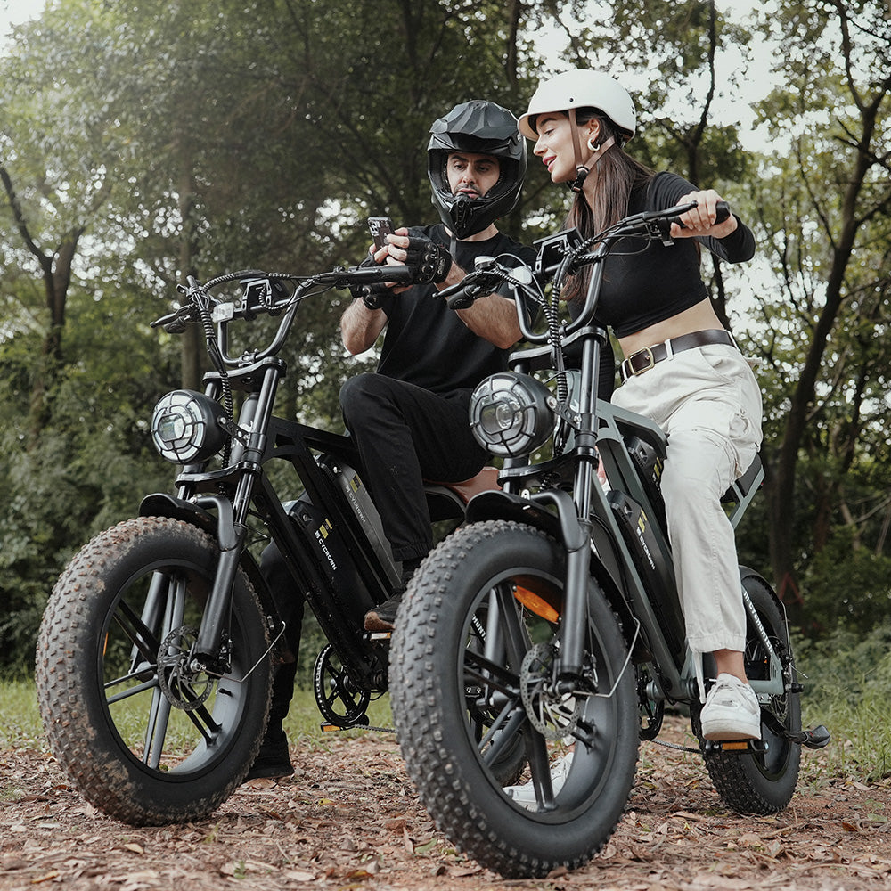 Cycrown CycHunter/CycHunter 2.0 -  48V 13Ah 1000W/1500W peak Class 3 Moped-Style Electric Bike - Full Suspension, Shimano 7-Speed - 100% Financing Available!
