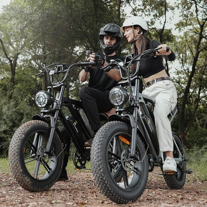 Cycrown CycHunter/CycHunter 2.0 -  48V 13Ah 1000W/1500W peak Class 3 Moped-Style Electric Bike - Full Suspension, Shimano 7-Speed - 100% Financing Available!