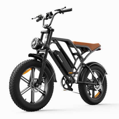 Cycrown CycHunter/CycHunter 2.0 -  48V 13Ah 1000W/1500W peak Class 3 Moped-Style Electric Bike - Full Suspension, Shimano 7-Speed - 100% Financing Available!