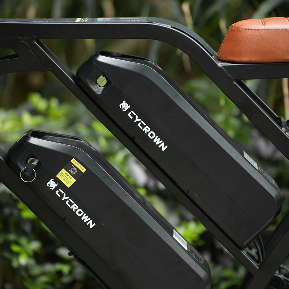 Cycrown CycHunter/CycHunter 2.0 -  48V 13Ah 1000W/1500W peak Class 3 Moped-Style Electric Bike - Full Suspension, Shimano 7-Speed - 100% Financing Available!