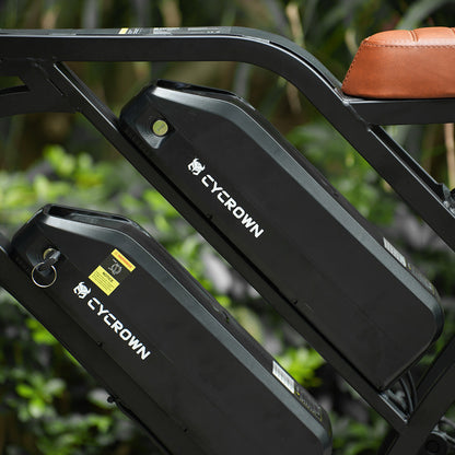 Cycrown CycHunter/CycHunter 2.0 -  48V 13Ah 1000W/1500W peak Class 3 Moped-Style Electric Bike - Full Suspension, Shimano 7-Speed - 100% Financing Available!