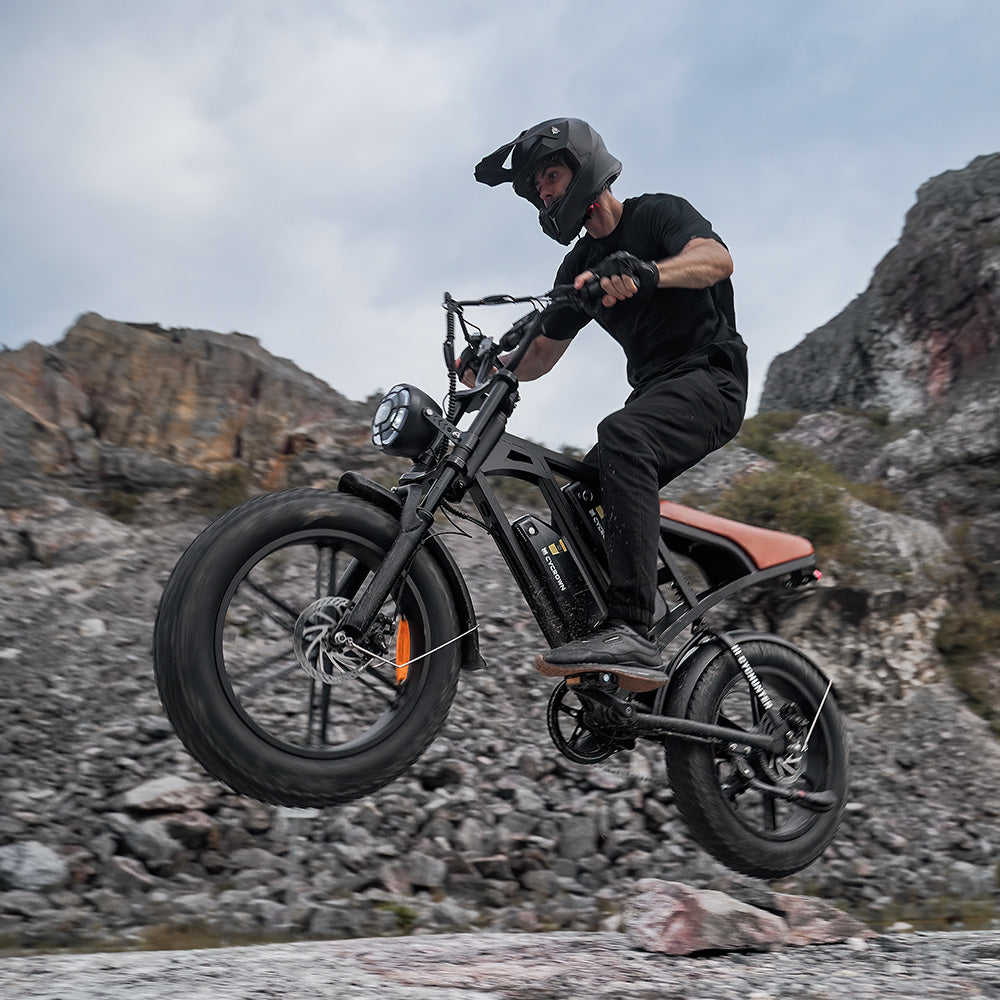 Cycrown CycHunter/CycHunter 2.0 -  48V 13Ah 1000W/1500W peak Class 3 Moped-Style Electric Bike - Full Suspension, Shimano 7-Speed - 100% Financing Available!